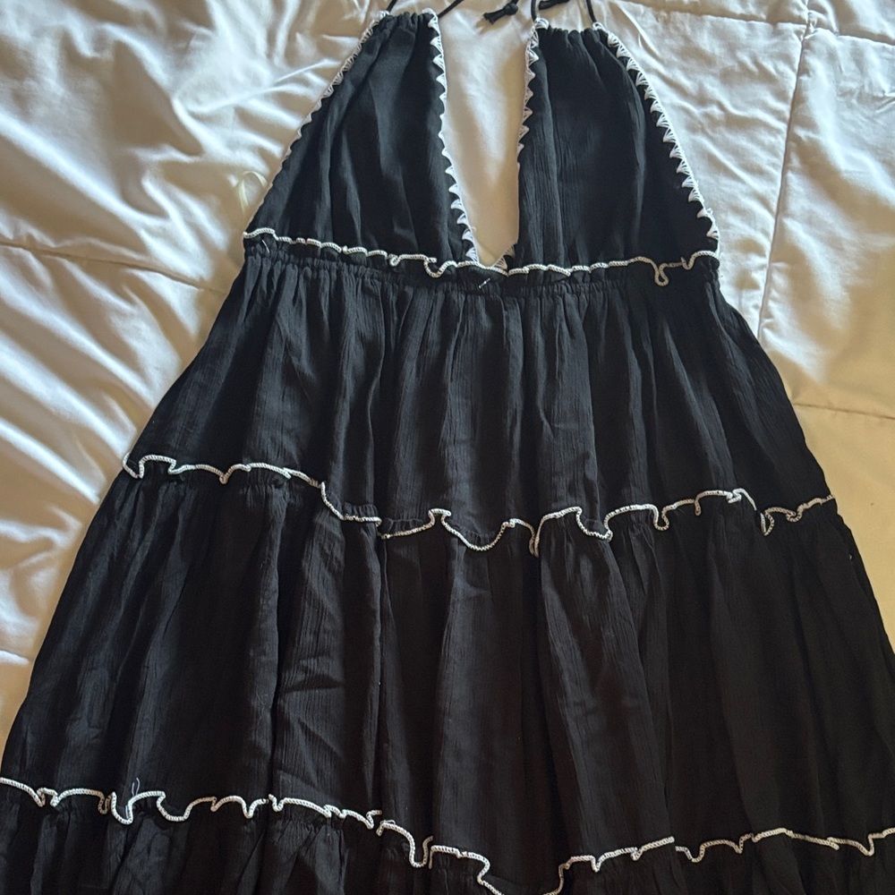 Exist Black Dress with White Accents